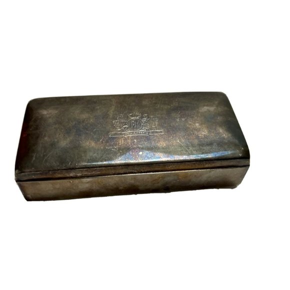 Vintage Jowle Philip Morris Marlboro Cigarette Case Box 7x3 Wood Inlay - Picture 1 of 12
